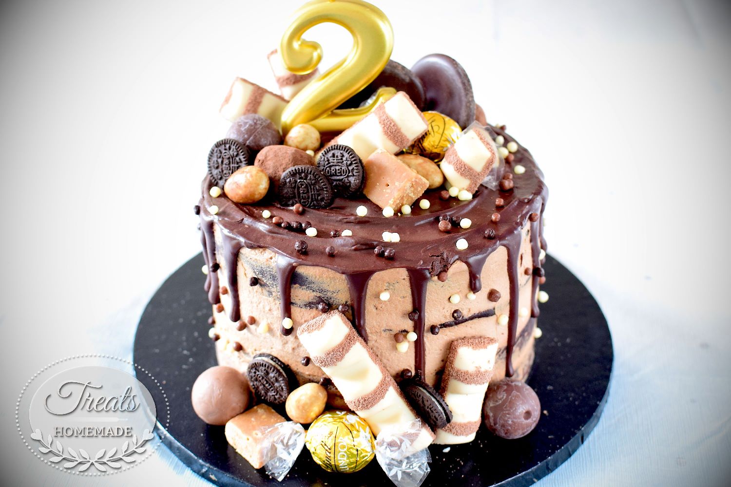 Chocolate Drip Cake - Treats Homemade