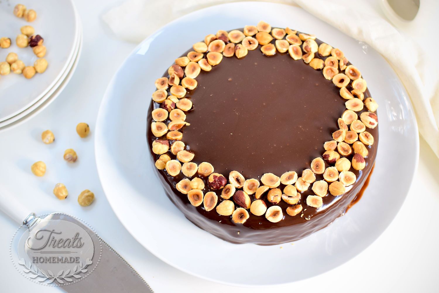 Chocolate Cake With Hazelnut Treats Homemade Chocolate Cake With Hazelnut Treats Homemade