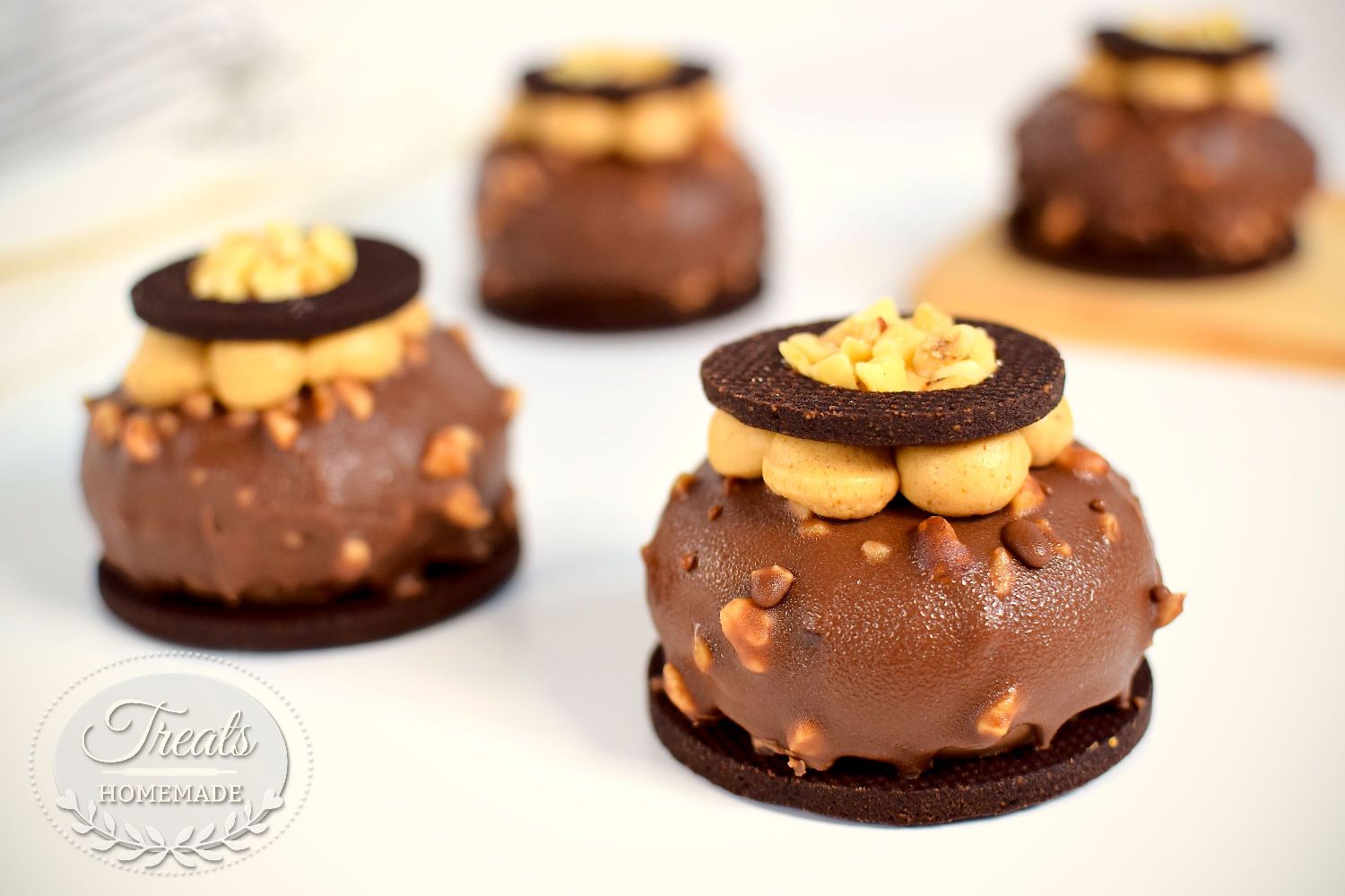 Chocolate & Caramel Domes Treats Homemade