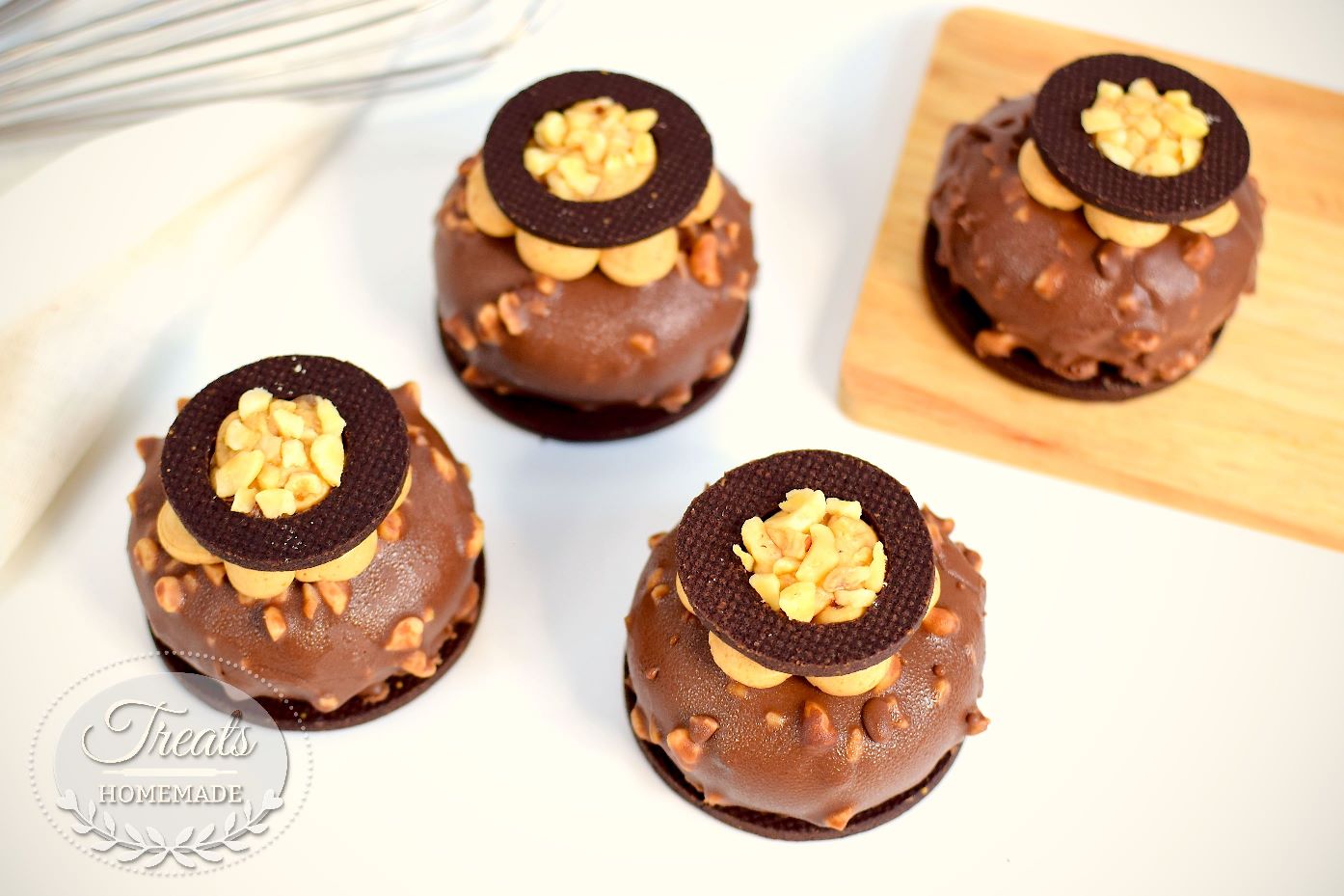 Chocolate & Caramel Domes Treats Homemade