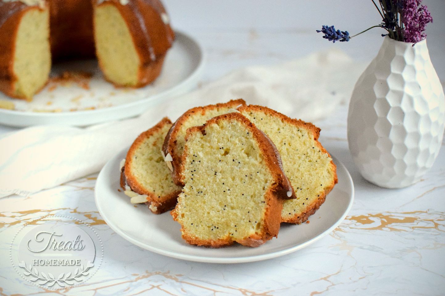 Lemon Flavoured Bundt Cake - Treats Homemade